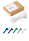 Blanc Lot de 100 Attaches Zippées Industrielles de Qualité Supérieure, 100 mm x 2,5 mm, Multifonctionnelles, en Plastique, pour Usage Intérieur et Extérieur, Gestion des Câbles, Fils, Maison, Bureau