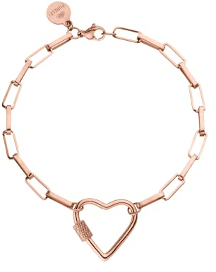 Purelei® Palekana Heart Armband (Rosegold) – Elegantes, verspieltes Damen Armband – Edelstahl – Verstellbare Länge 16-19 cm – Hawaiianisch inspiriert & wasserfest