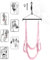 BAKRAS BAOMAZ4 BDSM Sexspielzeug Sex Liebesschaukel Swings für Decke Liebesschaukel Sexschaukel Bequeme mit Kopfstütze Sexspielzeug Extrem Sex Sling Swing mit Polstern SM Bondage für Paare (Rosa)