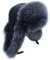 DEPAJA Russische Mütze Herren-Piloten-Ushanka-Hut Russiantrapper Wintermütze Warme Ohren Bomber-Kunstleder, Stil 2,56 cm