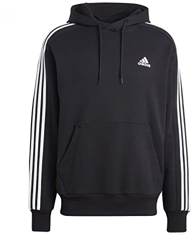 Adidas Essentials French Terry 3-Stripes Hoodie Felpa Uomo