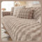 WYJHNLBEDC Sofa/Couch überzug/überwurf, Sofa überwurfdecke, Warmer Super Weicher Plush Sofabezug für Sofa L Form/U Form/Ecksofa 3/2/1 Sitzer, Sofaschutz Hund Kratzschutz Katze Braun 110x240cm
