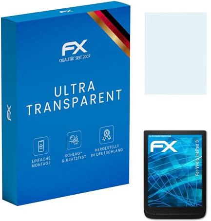 atFoliX Film Protection d'écran compatible avec Vivlio InkPad 3 Protecteur d'écran, ultra-clair FX Écran protecteur (2X)