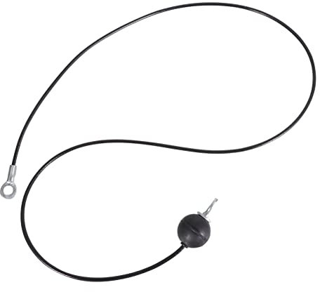 INOOMP Cavo Acciaio Rivestito Palestra 1,8 M, Fune Rivestita in Gomma per Circuito Fitness, Cavo d'Acciaio per Esercizi di Rinforzo Muscolare Braccia e Avambracci Uso Domestico