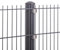 Doppelstabmattenzaun 656 Set mit Va Klemmhalter Anthrazit Gartenzaun Neu 7,5m-50m Stabmattenzaun | 10-83 cm