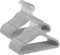 SONGMICS Kinderkleiderbügel, 50er Set Kleiderbügel Kinder, Baby-Kleiderbügel, Bügel Samt, 360° drehbarer Haken in Silber, platzsparend, rutschfest, für Kleiderschrank, Taubengrau CRF027G05