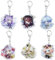 BJPERFMS Genshin Impact Schlüsselanhänger, 6 PCS Genshin Keychain, Genshin Impacts Anhänger, Cosplay Charakter-Anhänger, Schlüsselanhänger Charme, für Schultaschen