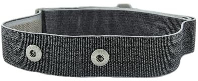 CARDIOSPORT Heart Rate Monitor Comfort Chest Strap Replacement Belt, Grey Colour. Size S - XL | Compatible with Garmin HRM Dual, Wahoo, Polar H7, Decathlon, Peloton. Water resistant.