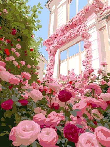 CICISTORY Peinture par Numéros pour Adultes - Kit DIY sur Toile - Mer Acrylique Aquarelle 40x50cm sans Cadre