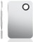 Sibba Makeup Palette Cosmetic Mixing Palette Stainless Steel Foundation Palette with Spatula Artist Tool Professional Nail Art Palette for Salon Home Beauty Cream Mixing Silver