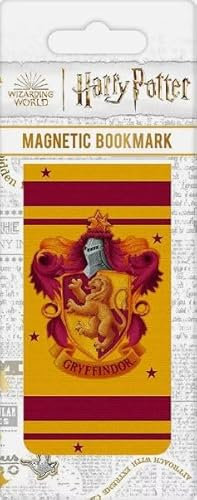 Pyramid Gryffindor magnetisches Lesezeichen aus Kunststoff und Papier, Mehrfarbig, 1 Stück