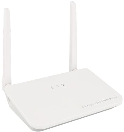 Router 4G LTE - Punto de Acceso móvil de Alta Velocidad (300 Mbps) con 2 Antenas para hogar/Oficina - Compatible con Tarjeta SIM