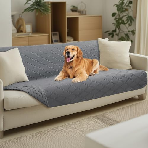 luciphia wasserdichte rutschfeste Hundedecke, Hundematte Sofa Auto waschbar | 100% wasserdicht,Anti-Rutsch-Punkte,Sofadecke schützt Sofa,Bett,Auto,Schutzdecke für Hunde,Katzen,Unterwegs,Maschinenwaschbar