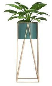 pot de fleur Support de Pot de fleurs en fer à la mode, support de plantes, support de fleurs, salon, balcon intérieur, support de Pot de plantes vertes sur pied cache pot ceramique(Green,Petit)
