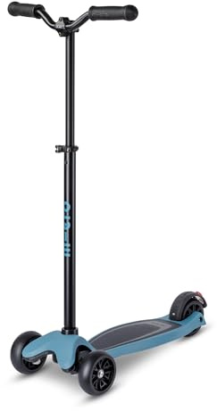 Micro Trottinette 3 roues Micro Kickboard Reloaded pour adultes et jeunes - Lumière arrière de sécurité alimentée par dynamo sans piles - Guidon ergonomique réglable de 72 à 101 cm - Roulements ABEC9