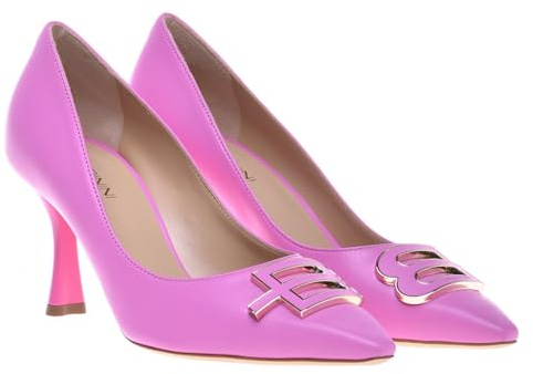 Baldinini Femme Pump Calfskin Pink Escarpins, Rose Bonbon, 38 EU