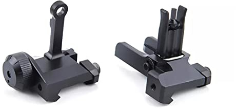 Tactical Flip Up Iron Sight Faltbare Vorderseite Rücksicht Airsoft Sights