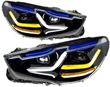 LED-Scheinwerfer für BMW F07 GT Serie 5 2010-2017, Stil LED DRL, Plug and Play, modifizierte LED-Scheinwerfer vorne, 2 Stück, Autolichter