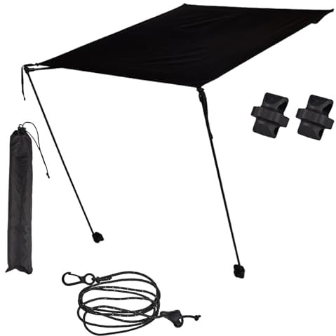 Kustimantu Schutzhülle für Campingstuhl | UV-Schutz, klappbares Dach für Campingstuhl | Solar-Schuppen, Regenschirm, strapazierfähig, tragbar, für Outdoor-Sport, Picknick, Angeln, Wandern