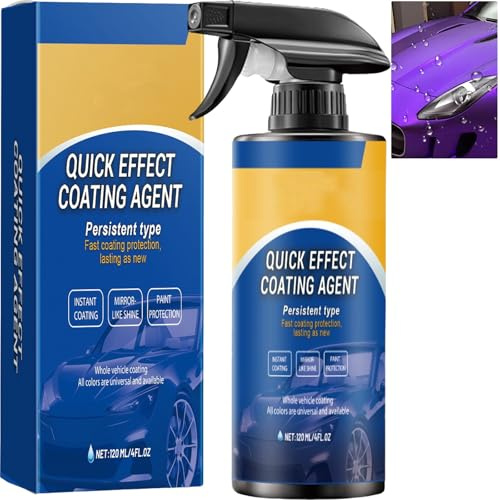Limplex Beschichtungsspray, 3-in-1-Autopolitur und -Schutz mit Schnellwirkung, Keramik-Autowachs, Kratzerentferner für Fahrzeuge, sofortiger Glanzwiederhersteller mit hydrophober Schicht (1 Stück)