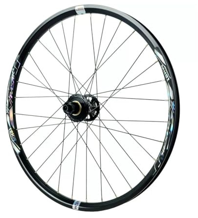 24 26 27,5 29 Mountainbike Radsatz, Steckachse 15*100mm Vorderrad 12*142mm Hinterrad Scheibenbremse Radsatz, Aluminiumlegierung Fahrradfelgen, HG 7-12 Geschwindigkeit(26 black,Rear wheels)
