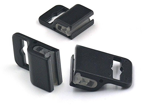 10 PCS Gripper ID-Badge-Halterung Klemme für Lanyards Riemen Clip Kunststoff 24 x 17 mm