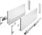 GTV Schubladensystem AXIS PRO I Schubkastengarnitur mit Vollauszug und integriete Dämpfung I Weiss I Belastbarkeit bis 40 kg I Soft-Close I Den freien Zugang I Breite: 550 mm I Höhe: 200 mm