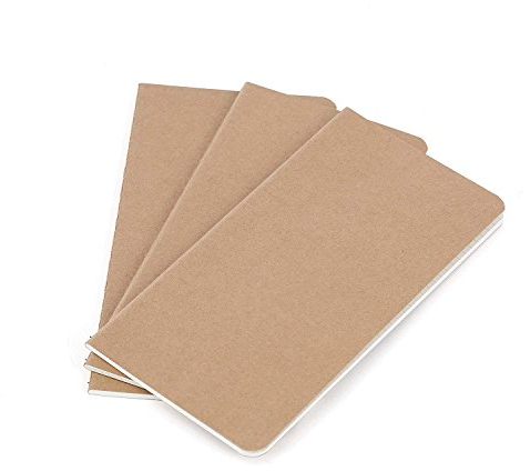 WANDERINGS Notizbuch Einlagen - 21cm x 11cm - Punktiertes Papier - 3er Set - Journal Einlageblätter Für Nachfüllbares Reisetagebuch, Tagebücher Oder Planer