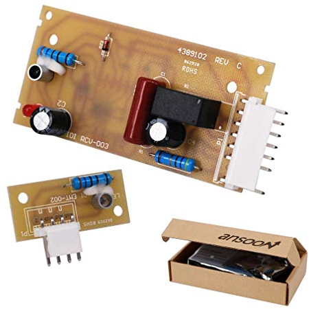 Ansoon 4389102 Refrigerator Ice Maker Optic Level Control Board Kit Replacement Parts Compatible for Whirlpool Emitter Sensor Replaces W10757851 2198586 W10193840