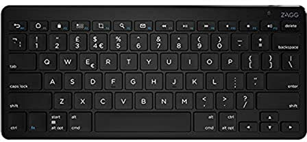 ZAGG Wireless Keyboard, Bluetooth, USB, Universal, (Black), (English UK)