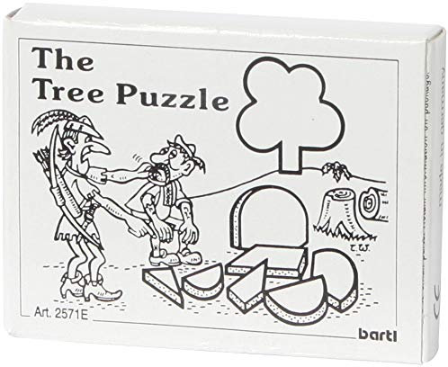 Bartl 102540 englische Version des Mini-Holz-Puzzles Das Baum-Puzzle aus 7 kleinen Holzteilen