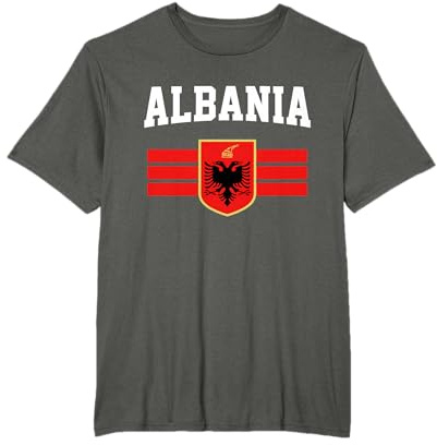 Drapeau Albanais Albanie Emblème Albanais T-Shirt