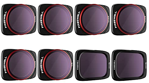 Freewell Den Ganzen Tag-4K Series-8Pack ND, ND/PL, CPL Filter Kompatibel mit Air 2S Drone