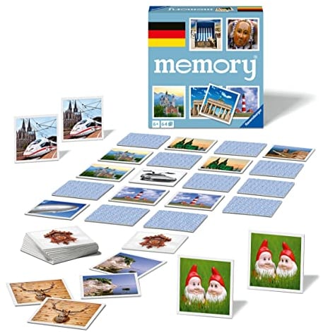 Ravensburger Deutschland Memory® - 20883 - der Spieleklassiker quer durch Deutschland, Merkspiel für 2-8 Spieler ab 6 Jahren