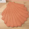 SWECOMZE Hülse Baby krabbeldecke Quaste, Weiche Spielmatte für Kinder, Groß Spieldecke Teppich kinderzimmer Dekoration, Runder tragbarer für Spiel, Krabbelteppich, 110x105cm (Orange)