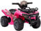 HOMCOM Kinder Quad Elektro 6V Kinderquad mit Vorwärtsfunktion, Musik, Elektro-Quad für Kinder 1,5-3 Jahre Rosa