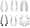CASSIECA 6 Paar Ohrring Manschetten Ohrkletterer Zirkonia Ohrstecker für Frauen Mädchen Schmetterlings Stern Bling CZ Ohr Ranken Wickel Ohrring Hypoallergener Knorpel Schmuck