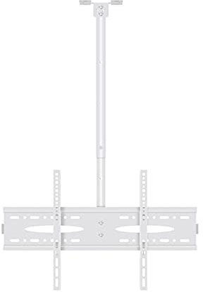 TV-Halterungen Standfüße Weiß FERNSEHER Aufhänger 40 -60 FERNSEHER Deckenmontage-Tilt-Rotationsbacket höhenverstellbar FERNSEHER Deckenhalterung, max VESA 60. 0x400mm und hält bis zu 110 £ Tv Stände