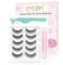 EMEDA 5 Paar Wimpern mit Kleber und Pinzette Flauschige Faux M ink Wimpern Mit Kleber 3D Wispernde Russische Streifenwimpern Dramatische Lange Dicke Volumen Falsche Augenwimpern Kit (Flauschig 01)