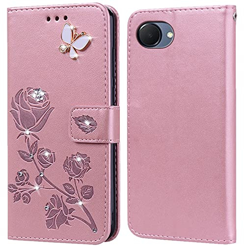 PKQTOP Hülle für Realme Narzo 50i Prime/Realme C30 Handyhülle,Klappbar Tasche Case,Standfunktion,Kartenfach,Silikon Bumper,Stoßfeste Schutzhülle Cover für Realme Narzo 50i Prime/Realme C30