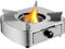 Mini cocina portátil de camping, cocina de alcohol, acero inoxidable ajustable, resistente al viento, quemador de estilo cajón para barbacoas, barbacoas, picnics, plata