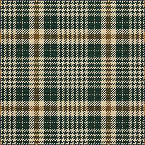 HEKO PANELS Stoff Oxford Wasserdichte Meterware Canvas-Stoff Polyester Stoff Zum Nähen Nähstoffe Möbelstoffe Dekostoffe Handwerken Wasserabweisend Blickdicht Kariert Grün 2 Meter 155 x 200 cm