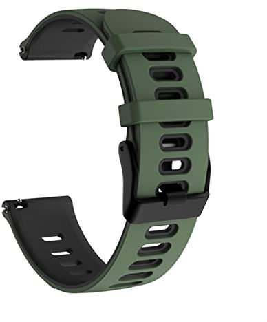 BANDKIT Correa de silicona para reloj Realme Watch 2/2 Pro SmartWatch 20 de 22 mm, correa de silicona para reloj S/Pro, accesorios de pulsera, For Realme Watch 2, Ágata