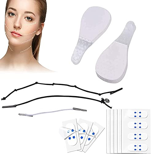 80 Stück Face Lifting Tape,Facelifting Aufkleber,Facelifting Tape,40 Face Lift Patch,40 Facelifting Aufkleber Unsichtbare Klebeband Dünner Gesichtsaufkleber,Unsichtbare V-Form Gesicht Face Lift Patch