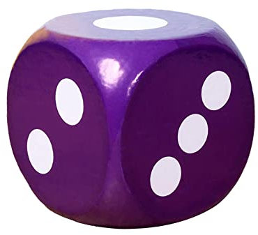 MagiDeal 30cm Weiche Schaumstoff Punktwürfel, Schaumstoff Würfel Spielwürfeln, Lehrmittel Intelligenz Würfelspielen, Schaumstoffwürfel für Kinder, Violett