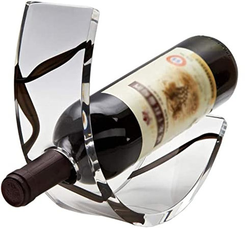 MAZAGE Weinregal dekorativ ||Personalisierte Wohnzimmerdekoration einfach |Weinflaschenhalter für Bar, Bar, 34 x 7,5 x 20 cm, J1024 Needed