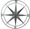 Kompass aus Metall in Antik-Optik – Kompass aus antikem Metall | nautisches Vintage-Thema für Wohnzimmer, Schlafzimmer, Wand, Garten Ingyun