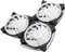 3Pcs 120mm RGB PC Cooling Fan for Computer Case, 6‑pin Case Fan with Hydraulic Bearing Low Noise High Airflow Case Fan with Remote Controller, Big 4pin Controller