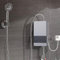 Instant Water Heater,6000W Tankless Electric Heater with Remote Control 220V Constant Temperature Electric Water Heater with Digital Display for Kitchen Bathroom Washing (Vertical Style, Silver)