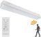 Long Life Lamp Company 20W LED Microwave Sensor Ceiling Batten Light Fitting 2 feet Remote Control Dimmable 6500k MSBL20